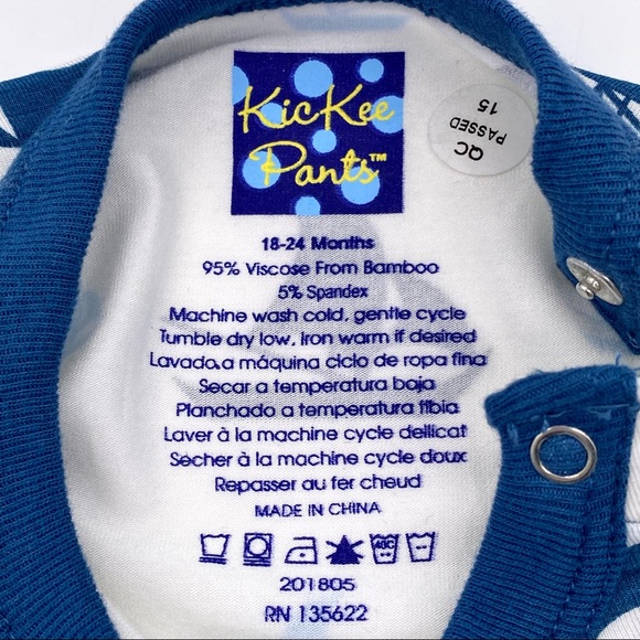 NWT KicKee Pants Natural Sailboat Bodysuit & Pants, 18-24m - Picture 10 of 15